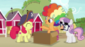 wiki:scootaloo_make_a_quick_escape_disguised_as_clowns_s7e8.png