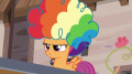 wiki:scootaloo_puts_her_rainbow_wig_on_again_s7e8.png