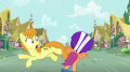 wiki:golden_harvest_jumping_out_of_scootaloo_s_path_s3e6.png