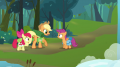 wiki:applejack_informing_scootaloo_that_rainbow_dash_will_be_meeting_them_s3e06.png