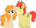 wiki:pear_butter_and_bright_macintosh_mlp_vector_by_jhayarr23_dbgzly0-pre.png