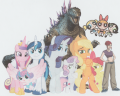wiki:godzilla_2000_royal_family_rarity_and_sweetie_belle_and_applejack_and_apple_bloom_and_ppg_and_april_o_neil_2_.png